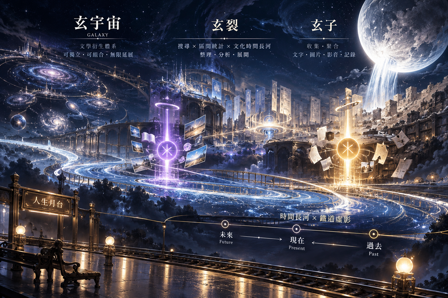 LOC 月典架構:時間長河、玄子、玄裂與玄宇宙